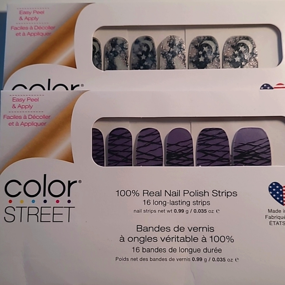 Halloween retired Color Street 2 sets Dark Magic & Put it to Rest nail strips